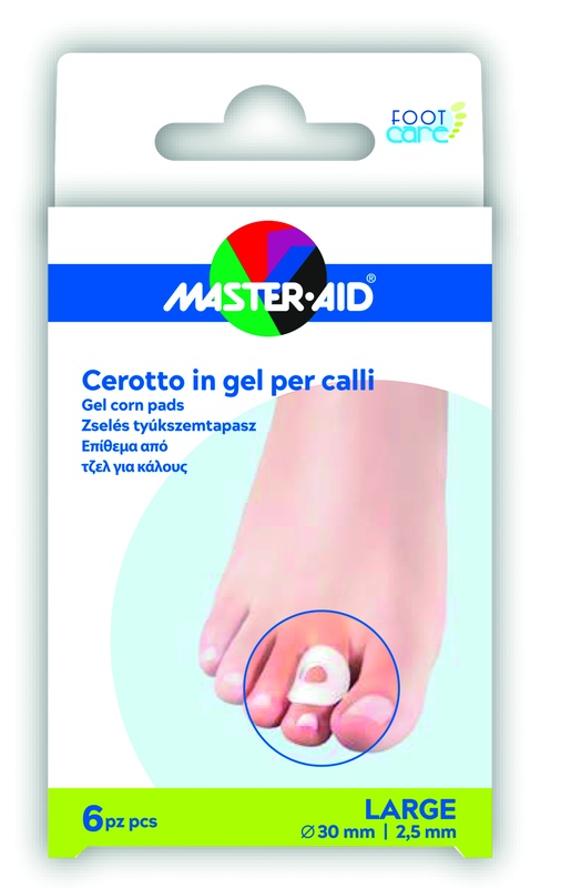 CEROTTO PROTEZIONE CALLI MASTER-AID FOOTCARE IN GEL LARGE 6 PEZZI B11 - pharmaonline24.it