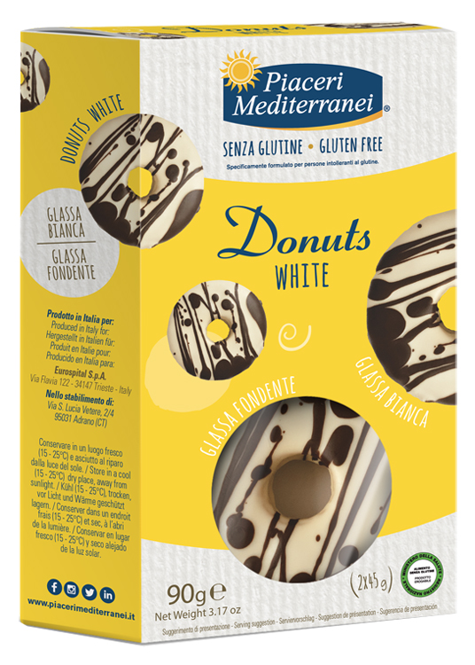 PIACERI MEDITERRANEI DONUTS WHITE 90 G - pharmaonline24.it