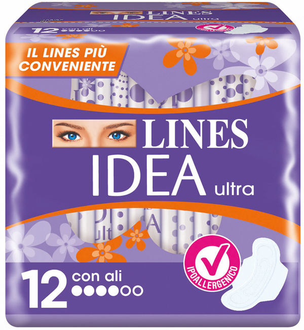 IDEA ULTRA ASSORBENTE GIORNO CON ALI 12 PEZZI - pharmaonline24.it