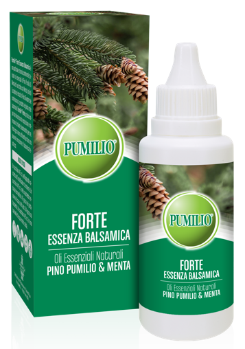 PUMILIO FORTE ESSENZA BALSAMICA OLI ESSENZIALI NATURALI PINO PUMILIO & MENTA 40 ML - pharmaonline24.it