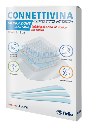 CEROTTO CONNETTIVINA HITECH 8 X 12 CM 4 PEZZI - pharmaonline24.it