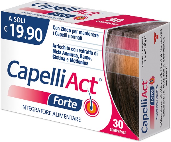 CAPELLI ACT FORTE 30 COMPRESSE - pharmaonline24.it