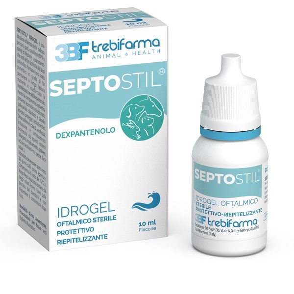 SEPTOSTIL SOLUZIONE OFTALMICA IDRATANTE EPITELIO PROTETTIVA LENITIVA LUBRIFICANTE PER CANI E GATTI 10 ML - pharmaonline24.it