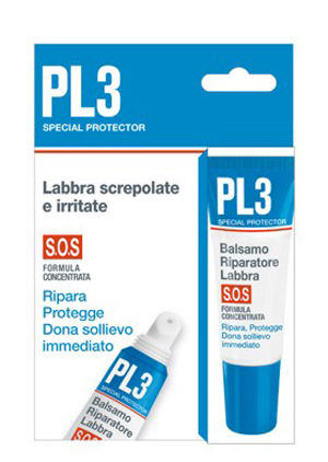 PL3 BALSAMO RIPARATORE LABBRA SOS CON ASTUCCIO 7,5 ML - pharmaonline24.it