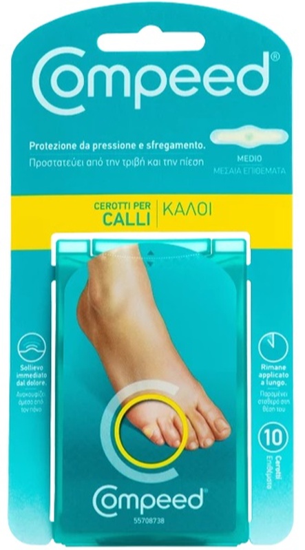 COMPEED CEROTTI PER CALLI MEDIO 10 PEZZI - pharmaonline24.it