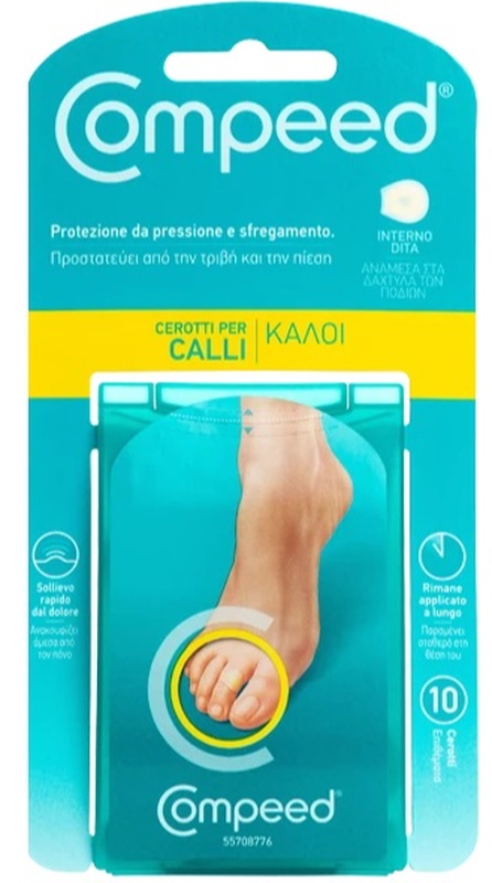 COMPEED CEROTTI PER CALLI INTERNO DITA 10 PEZZI - pharmaonline24.it