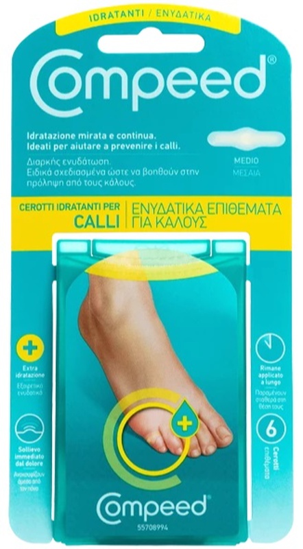 COMPEED CEROTTI PER CALLI IDRATANTI 6 PEZZI - pharmaonline24.it