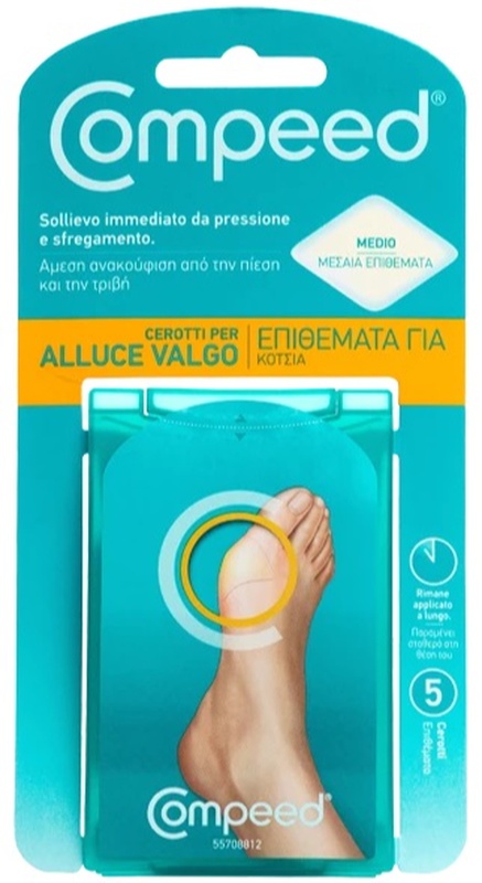 COMPEED CEROTTI PER ALLUCE VALGO 5 PEZZI - pharmaonline24.it