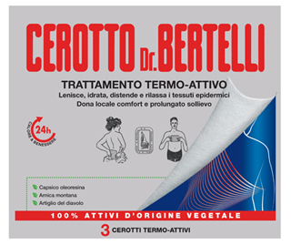 DR BERTELLI CEROTTO TERMO-ATTIVO 3 PEZZI - pharmaonline24.it