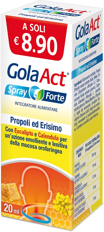 GOLA ACT SPRAY FORTE 20 ML - pharmaonline24.it