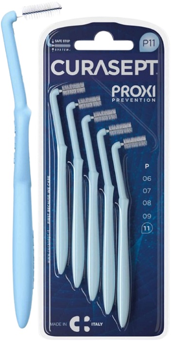 CURASEPT PROXI ANGLE P11 AZZURRO/LIGHT BLUE 5 PEZZI - pharmaonline24.it
