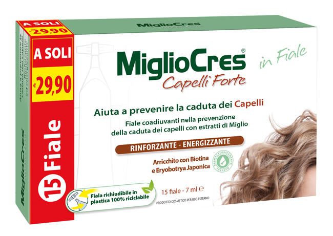 MIGLIOCRES FORTE 15 FIALE TRATTAMENTO DERMOCOSMETICO - pharmaonline24.it