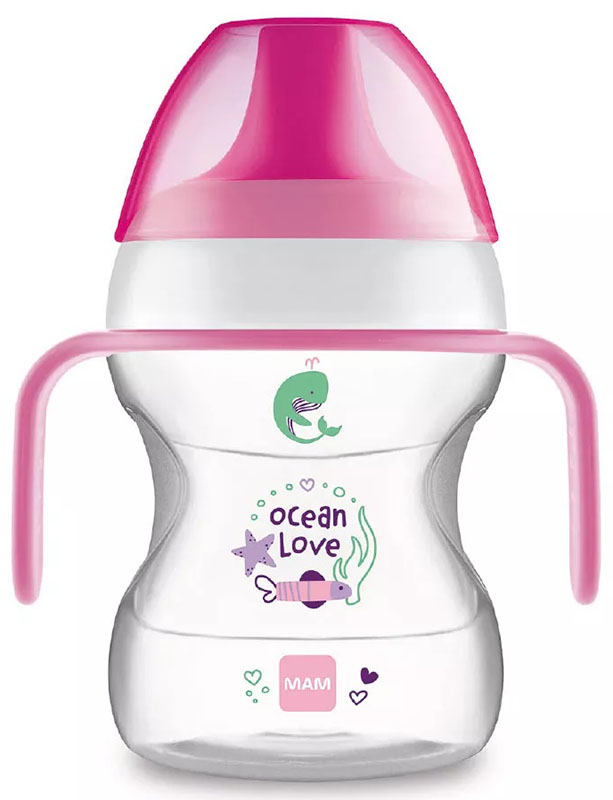 MAM LEARN TO DRINK CUP 190 ML 6+ BECCUCCIO RIGIDO FEMMINA - pharmaonline24.it