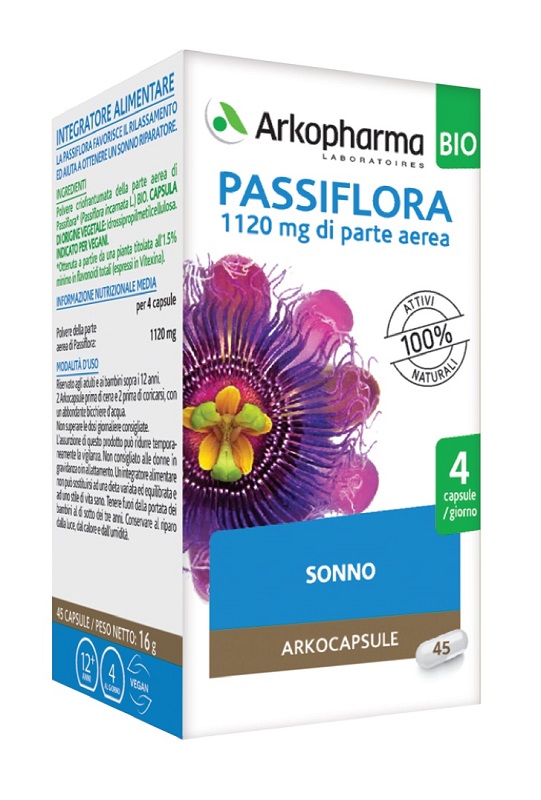 ARKO CAPSULE PASSIFLORA 45 CAPSULE BIO - pharmaonline24.it