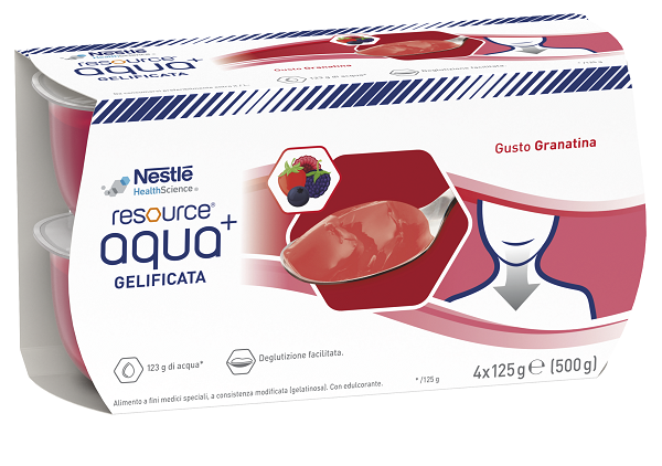 RESOURCE AQUA ACQUA GELIFICATA+GRENADA CUP 6 4X125 G - pharmaonline24.it