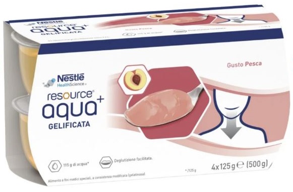 RESOURCE AQUA ACQUA GELIFICATA+PEACH CUP 6 4X125 G - pharmaonline24.it