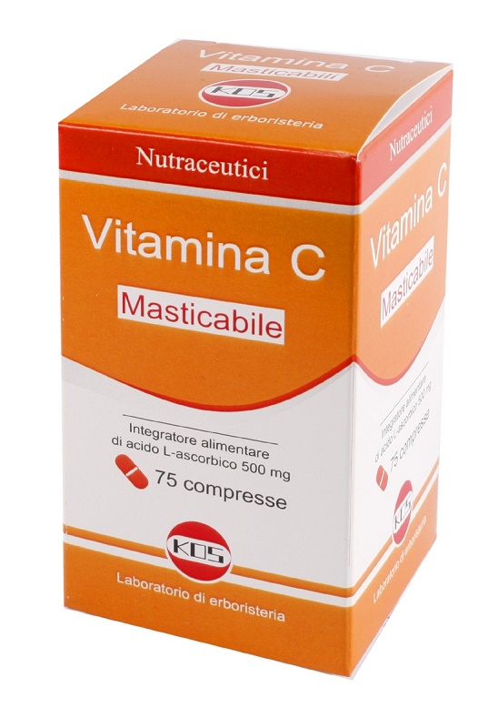 VITAMINA C MASTICABILE 75 COMPRESSE - pharmaonline24.it