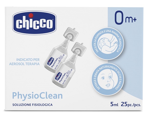 CHICCO SOLUZIONE PHYSIOCLEAN 5 ML 25 PEZZI - pharmaonline24.it