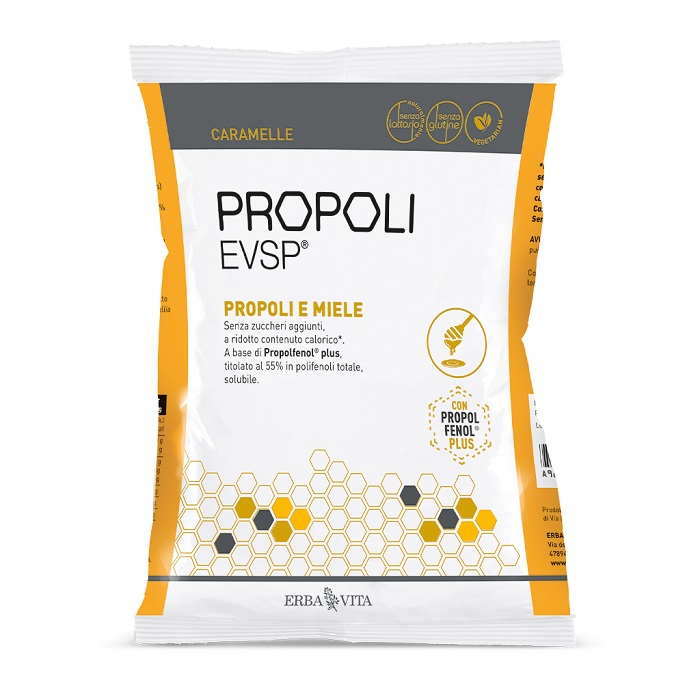 PROPOLI EVSP CARAMELLE PROPOLI MIELE 65 G - pharmaonline24.it