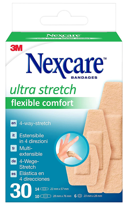 CEROTTO PREPARATO NEXCARE COMFORT 360 GRADI N1130ASD04 ASSORTITI 3 MISURE 14 CEROTTI 22X57MM + 6 CEROTTI 23X28MM + 10 CEROTTI 28X76MM - pharmaonline24.it