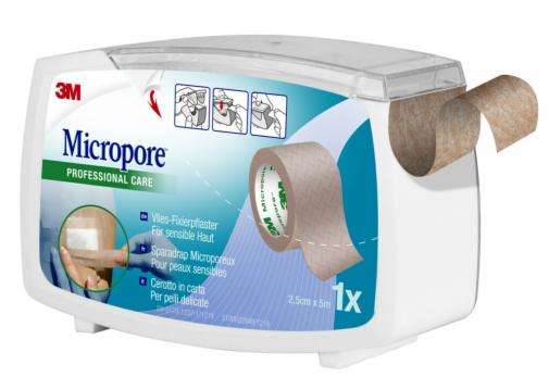 CEROTTO IN CARTA MICROPORE SURGICAL TAPE TAN M5X25MM DISPENSER - pharmaonline24.it