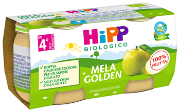 HIPP BIO OMOGENEIZZATO MELA GOLDEN 2 X 80 G - pharmaonline24.it