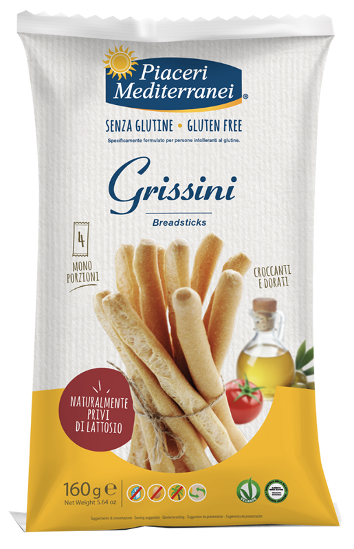 PIACERI MEDITERRANEI GRISSINI 160 G - pharmaonline24.it