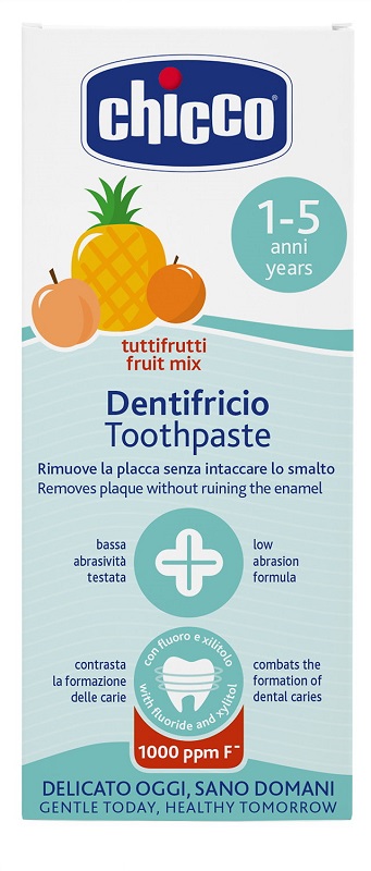 CHICCO DENTIFRICIO TUTTIFRUTTI DA 1 A 5 ANNI CON FLUORO - pharmaonline24.it