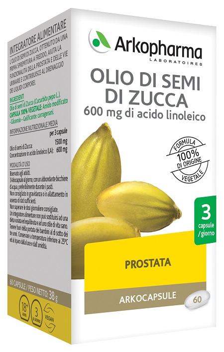 ARKO CAPSULE OLIO SEMI ZUCCA 60 CAPSULE - pharmaonline24.it