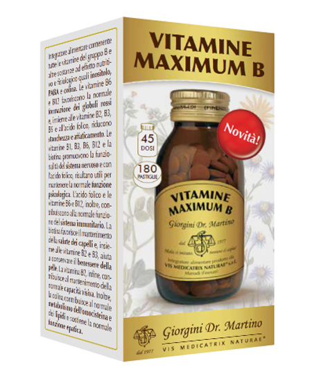 VITAMINE MAXIMUM B 180 PASTIGLIE - pharmaonline24.it