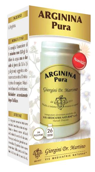 ARGININA PURA POLVERE SOLUBILE 100 G - pharmaonline24.it
