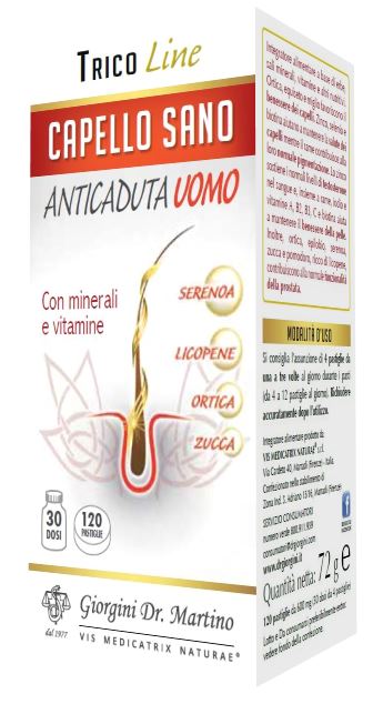 CAPELLO SANO ANTICADUTA UOMO 120 PASTIGLIE - pharmaonline24.it