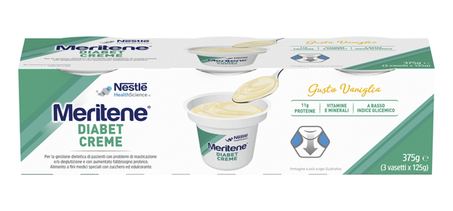 MERITENE DIABET CREME VANIGLIA 3 X 125 G - pharmaonline24.it