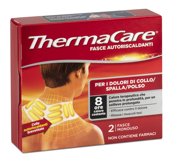 FASCE AUTORISCALDANTI A CALORE TERAPEUTICO THERMACARE COLLO/SPALLA/POLSO 2 PEZZI - pharmaonline24.it