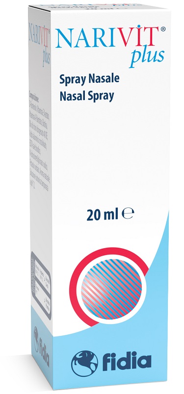 NARIVIT PLUS SPRAY NASALE 20 ML CON ACIDO IALURONICO CROSS-LINKATO D-PANTENOLO BIOTINA VITAMINA E VITAMINA E - pharmaonline24.it