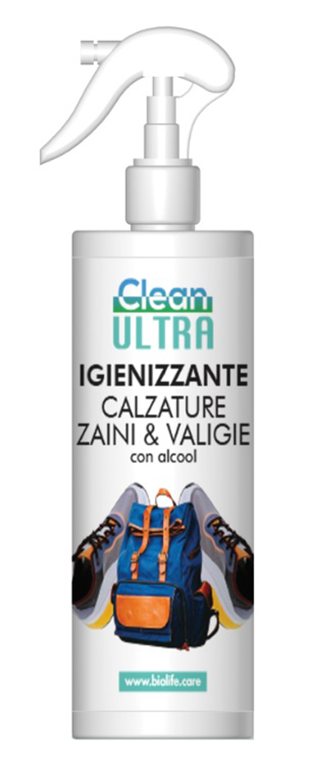 CLEAN ULTRA IGIENIZZANTE CALZATURE-ZAINI-VALIGIE 250 ML - pharmaonline24.it