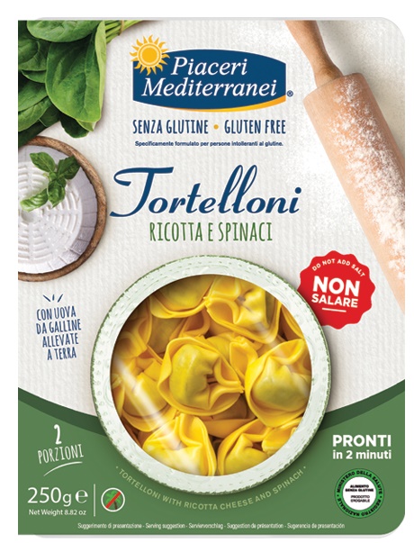 PIACERI MEDITERRANEI TORTELLONI RICOTTA SPINACI 250 G - pharmaonline24.it