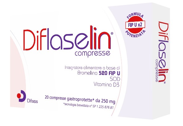DIFLASELIN 20 COMPRESSE GASTROPROTETTE 250 MG - pharmaonline24.it