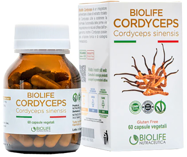 BIOLIFE CORDYCEPS 60 CAPSULE - pharmaonline24.it