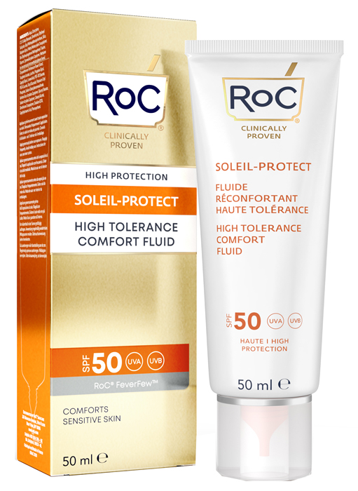 ROC FLUIDO SOLARE VISO SPF 50 ELEVATA TOLLERABILITA' 50 ML - pharmaonline24.it