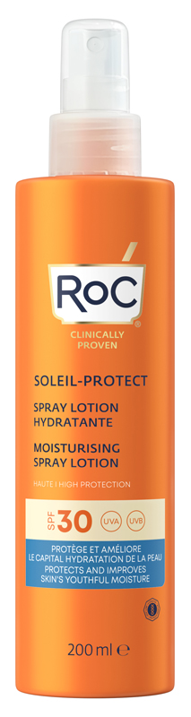 ROC LOZIONE SPRAY SOLARE CORPO SPF 30 IDRATANTE 200 ML - pharmaonline24.it