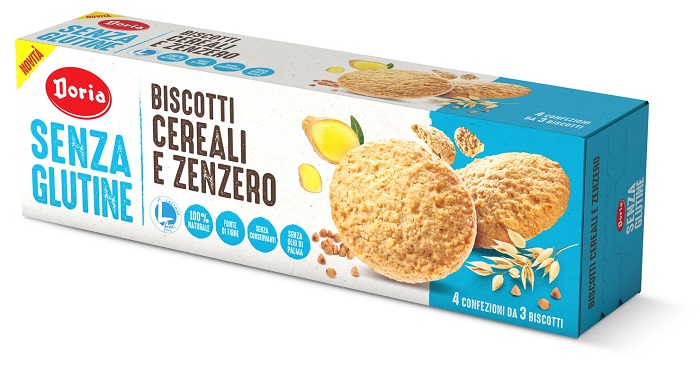 DORIA BISCOTTI CEREALI-ZENZERO 4X37,5 G - pharmaonline24.it