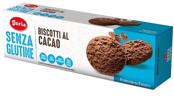 DORIA BISCOTTI CACAO 4X37,5 G - pharmaonline24.it