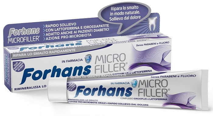 FORHANS DENTIFRICIO MICROFILLER PROTEZIONE SMALTO 75 ML - pharmaonline24.it