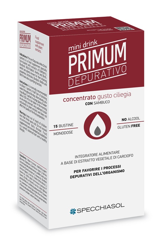 PRIMUM DEPURATIVO MINIDRINK CILIEGIA 15 STICK DA 10 ML - pharmaonline24.it