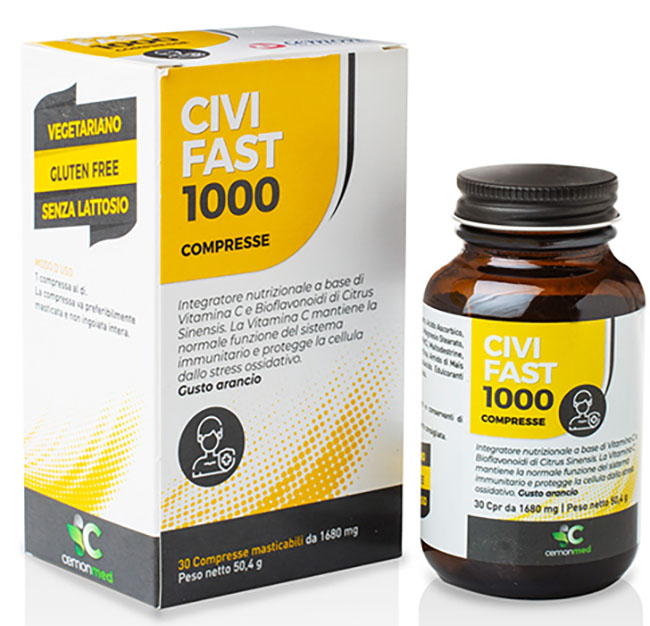 CEMONMED CIVIFAST 1000 30 COMPRESSE MASTICABILI - pharmaonline24.it