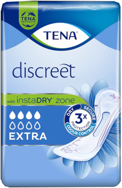 ASSORBENTE INCONTINENZA LEGGERA TENA DISCREET EXTRA 10 PEZZI - pharmaonline24.it