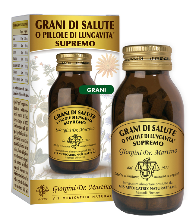 GRANI DI SALUTE O PILLOLE DI LUNGAVITA SUPREMO 90 G - pharmaonline24.it