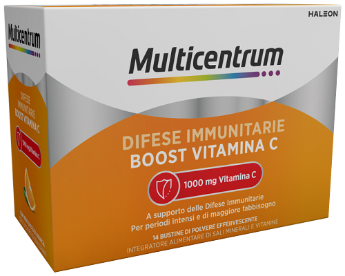MULTICENTRUM DIFESE IMMUNITARIE BOOST VITAMINA C 14 BUSTINE - pharmaonline24.it