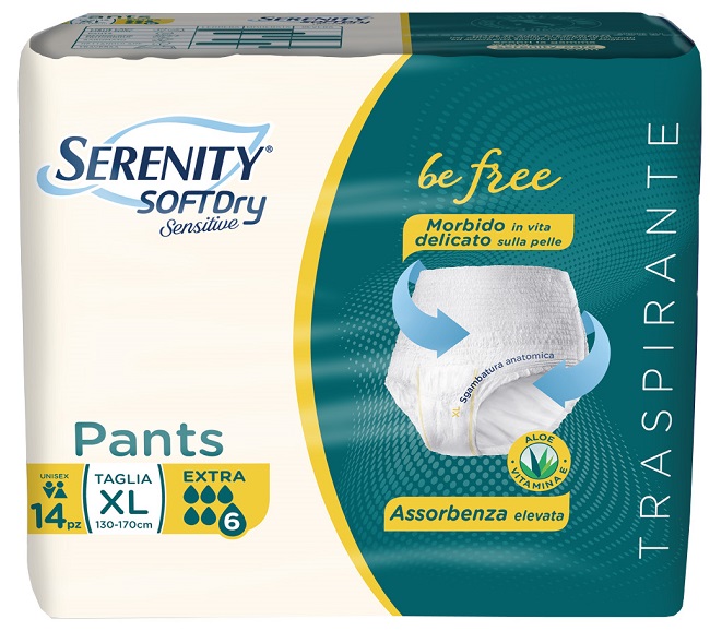SERENITY PANTS SD SENSITIVE EXTRA XL 14 PEZZI - pharmaonline24.it